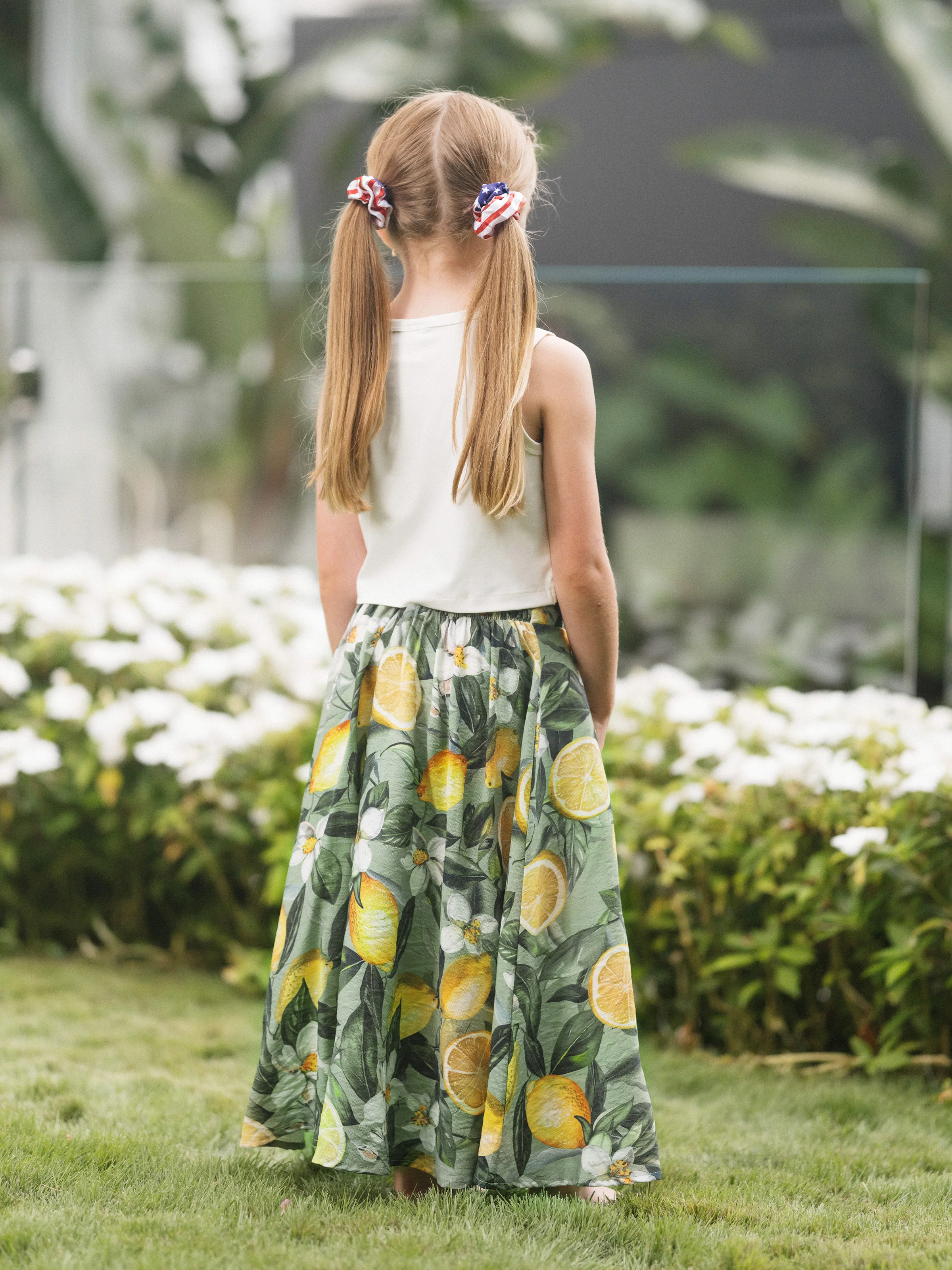 Mommy & me Outfits – Lemon Print Hawaiian Summer Dresses – Tropical Vacation Clothes for Men, Women & Kids Green - Image 11